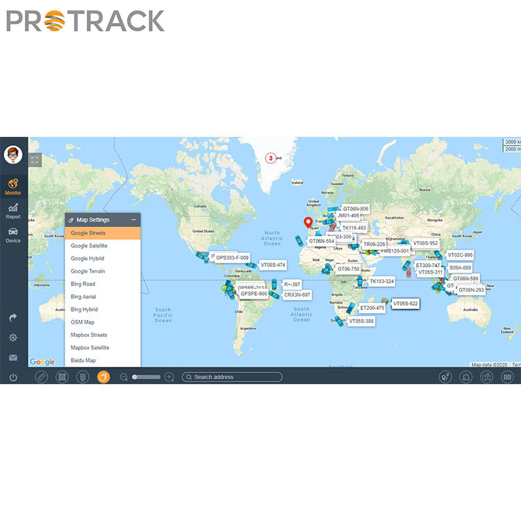 Предшественикът на софтуерната платформа за GPS проследяване.